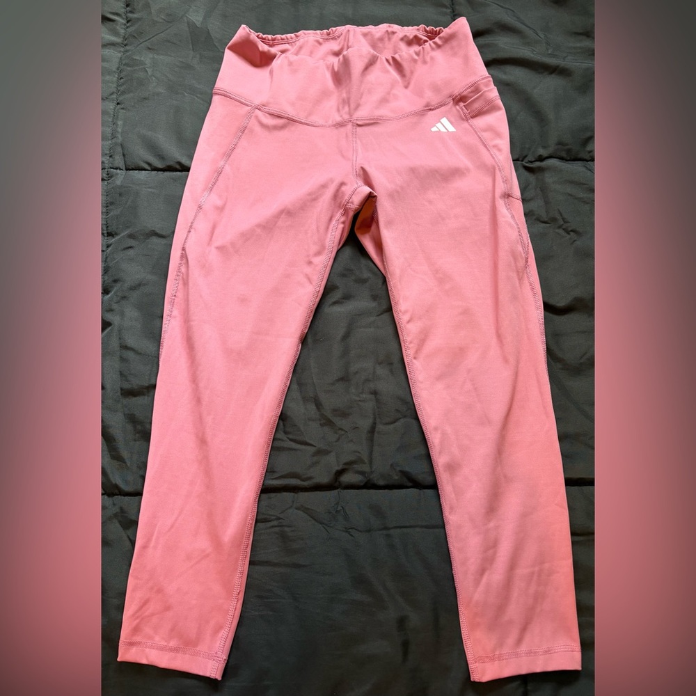 Lot of 2 Woman Sz XL 1XL Adidas Evolution and Creation  Pink Floral Leggings - Picture 7 of 9